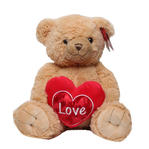 Brown Snuggles Bear with heart (30cm) 🇬🇧