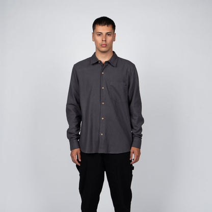 Camisa Reef Men Dark Grey