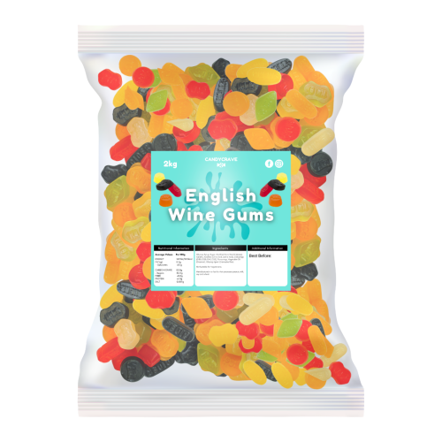 Candycrave English Wine Gums 2kg 🇬🇧