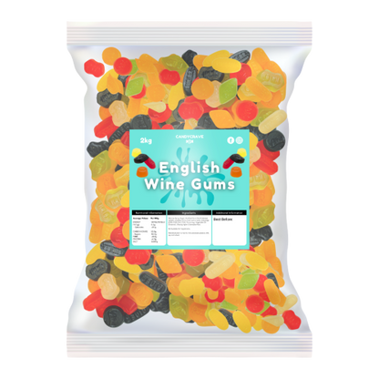 Candycrave English Wine Gums 2kg 🇬🇧