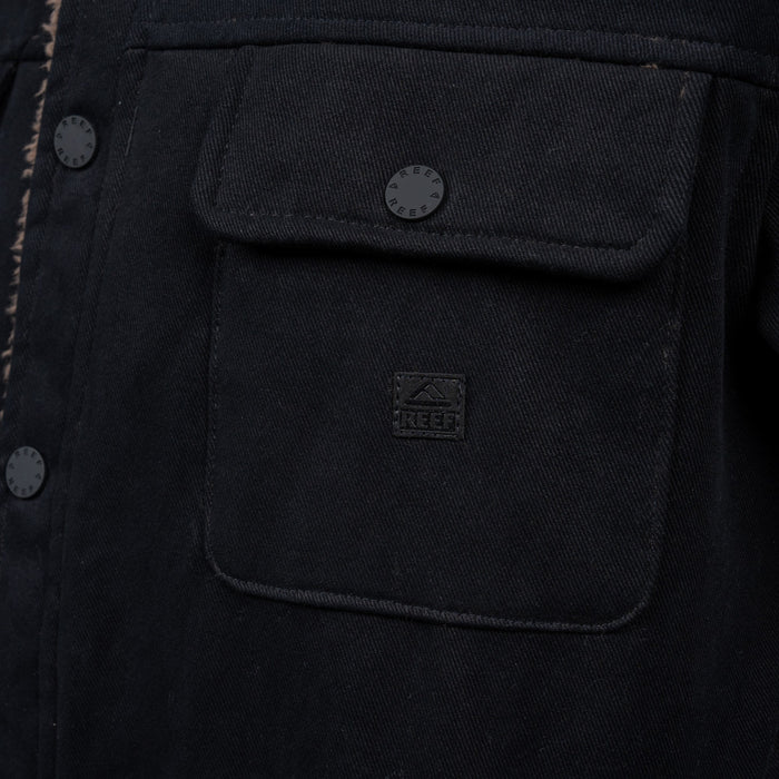 Casaca Reef Men Black Brown Buttons
