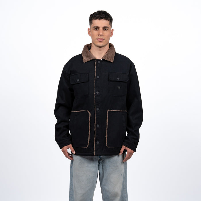 Casaca Reef Men Black Brown Buttons