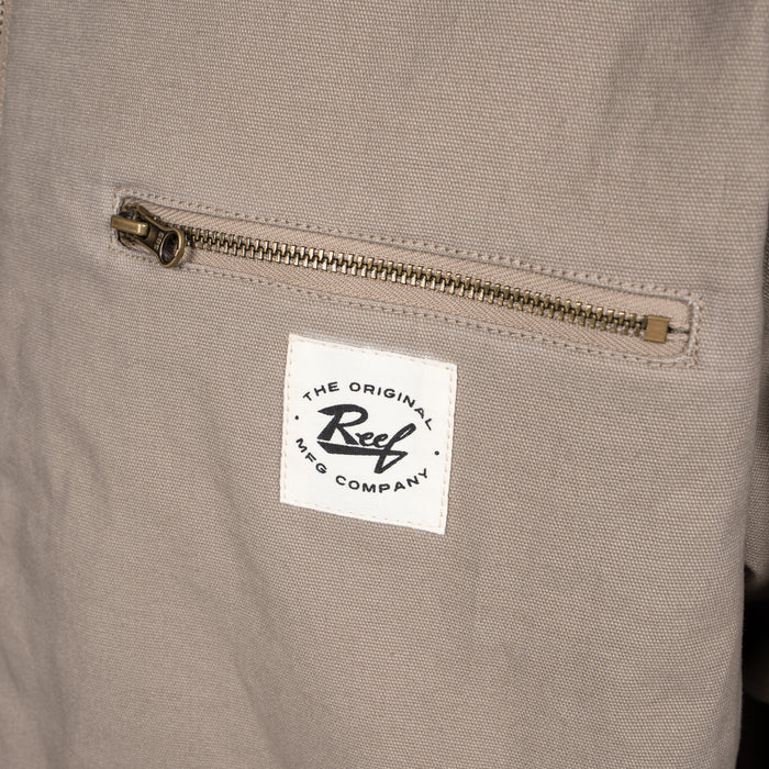 Casaca Reef Men Full Zipper Beige Black