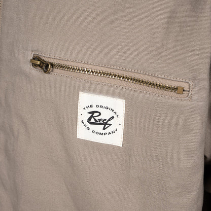 Casaca Reef Men Full Zipper Beige Black