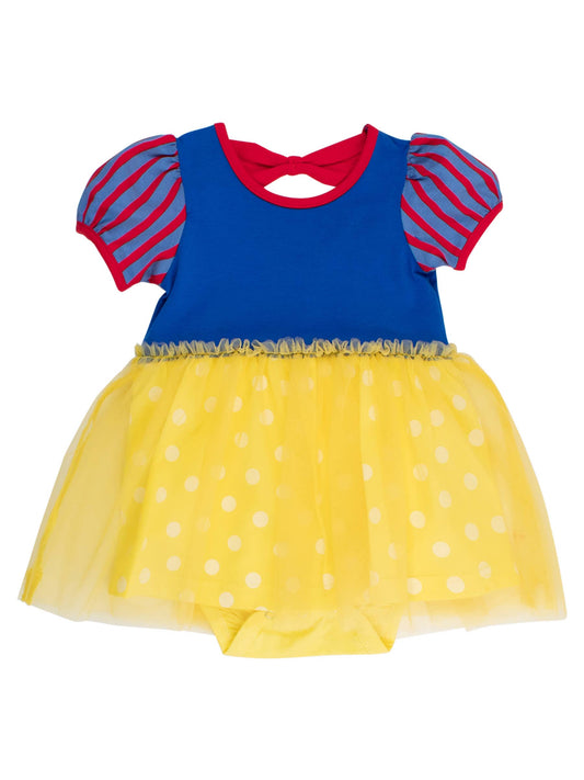 Baby Girls Apple Princess Short Sleeve Bow Twirl Romper