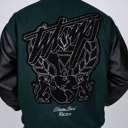 Chaqueta WhatUp Varsity Green Black