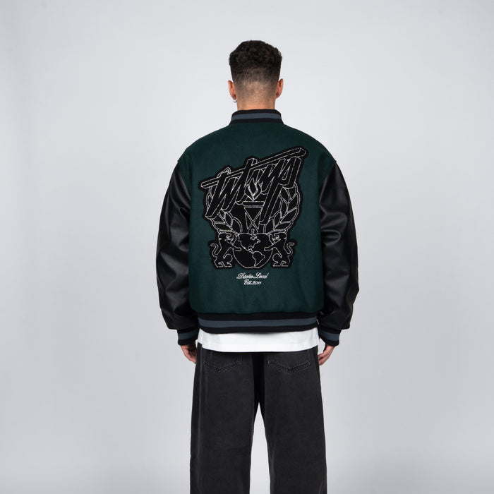 Chaqueta WhatUp Varsity Green Black