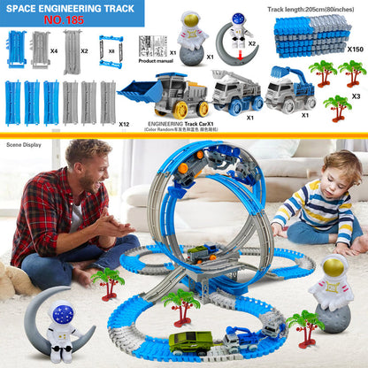 Children's Climbing Track Engineering Vehicle Train Toy 🇨🇳