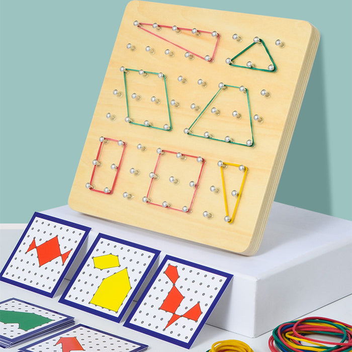 Children's Early Education Educational Wooden Toys Nail Board Teaching Aids 🇨🇳
