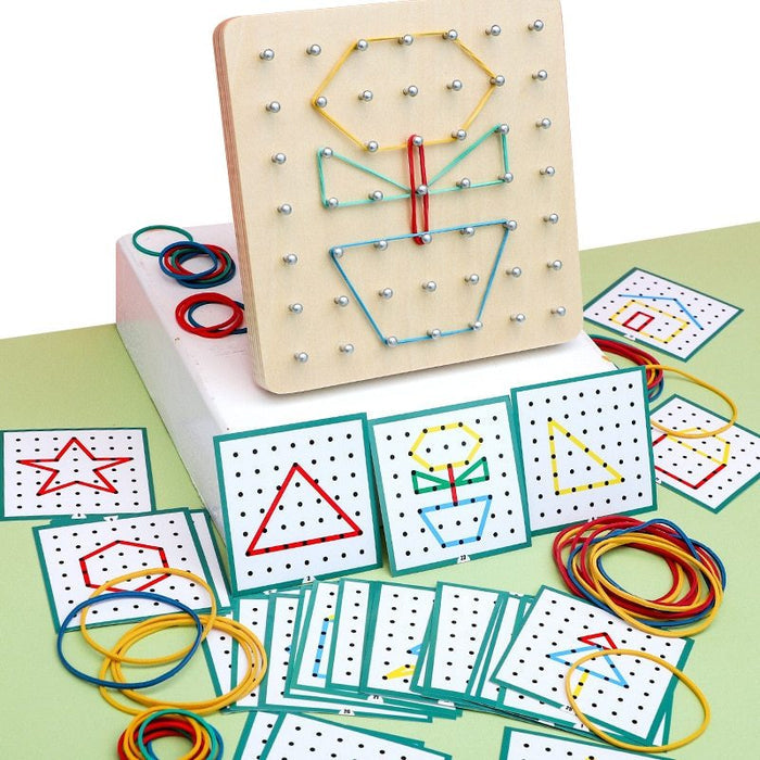Children's Early Education Educational Wooden Toys Nail Board Teaching Aids 🇨🇳