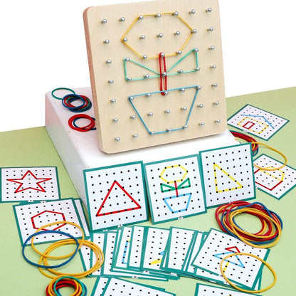 Children's Early Education Educational Wooden Toys Nail Board Teaching Aids 🇨🇳