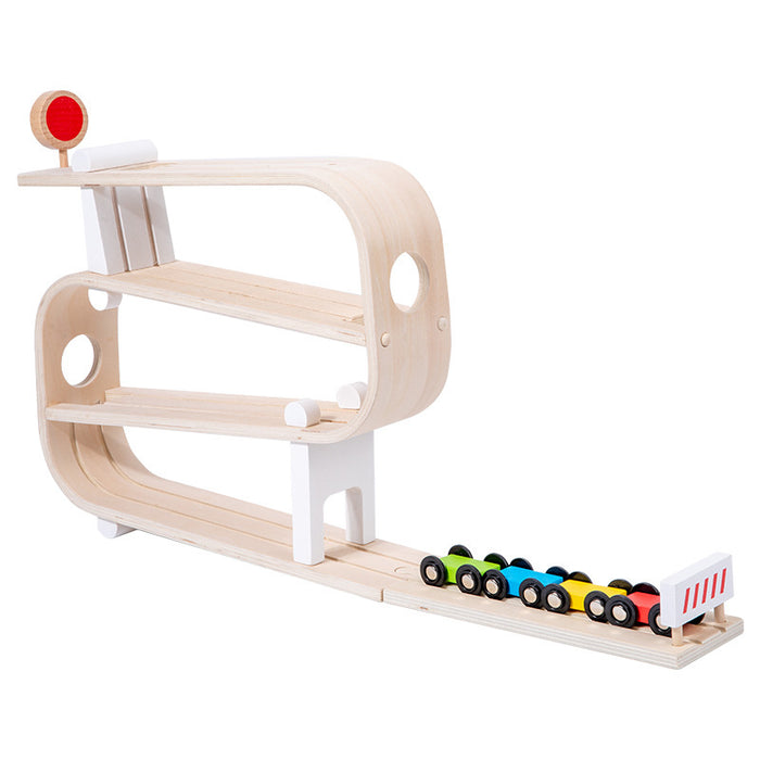 Children's Wooden Rapid Gliding Car Track Baby Car Educational Toys 🇨🇳