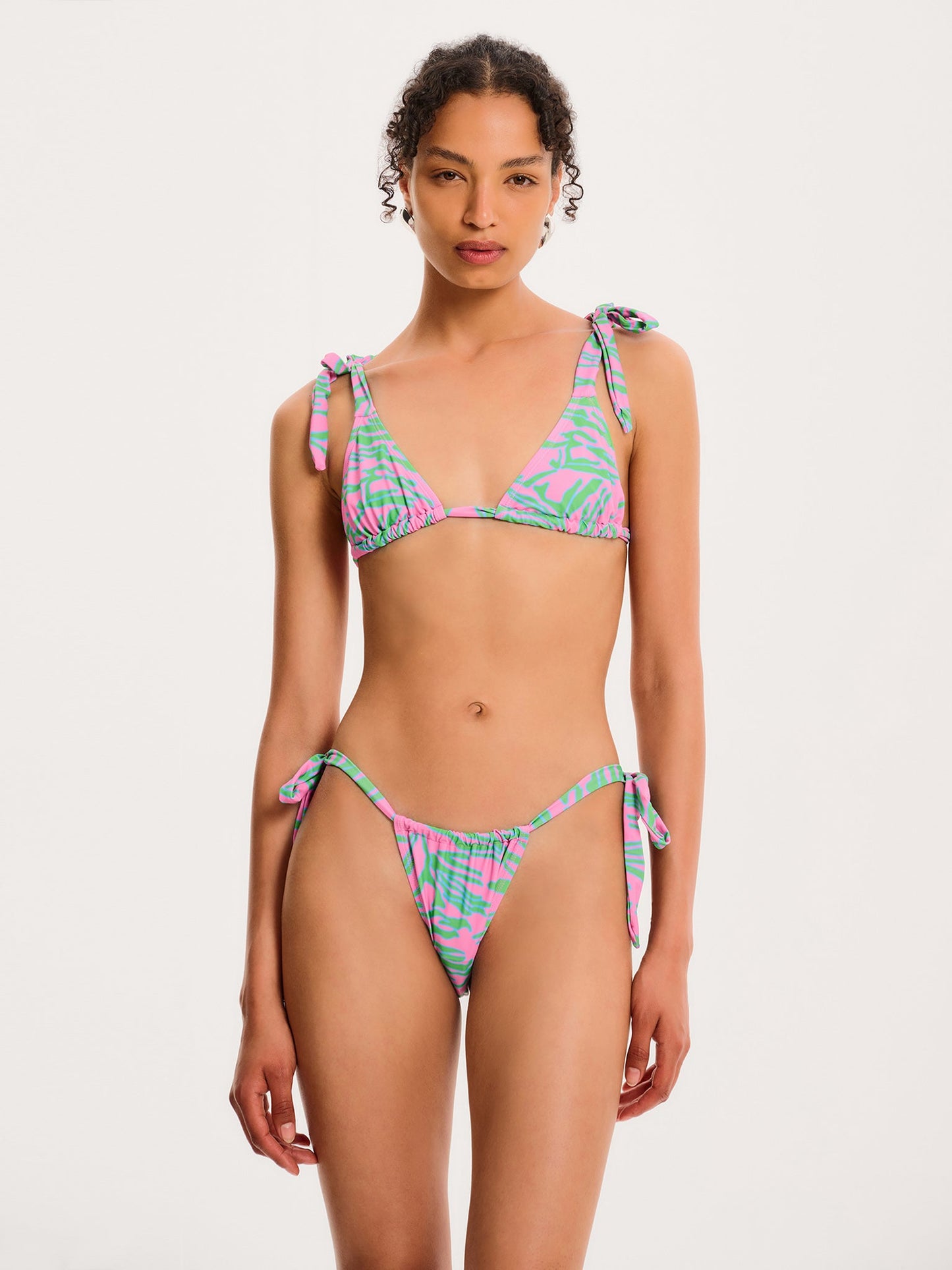 Christina Tiger Print Bikini Top