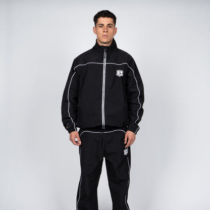 Cortaviento Colo-Colo Urbano Negro y Blanco i26