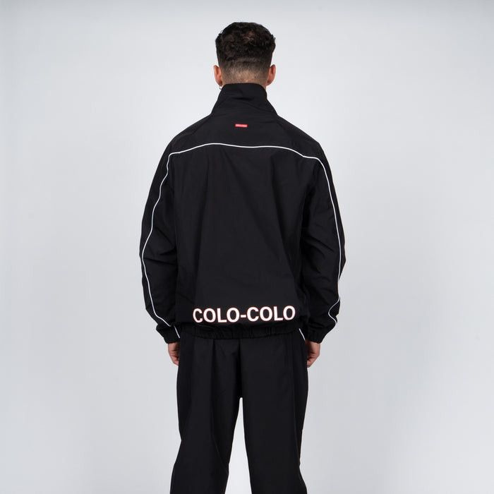 Cortaviento Colo-Colo Urbano Negro y Blanco i26