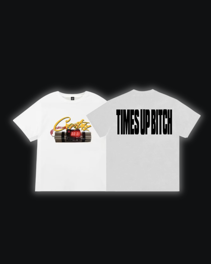 S / "Times Up Bit*h" Bomb White/Yellow