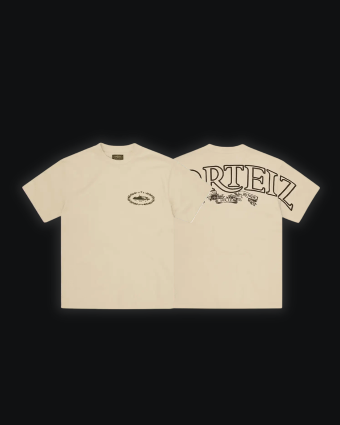 S / "Corteiz" Royale Cream/Black