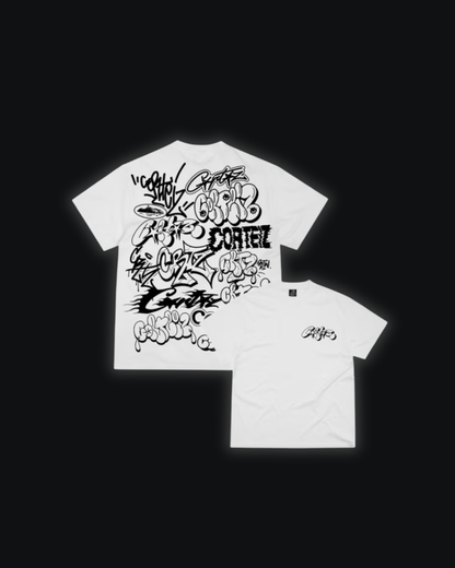 M / Corteiz Graffiti White