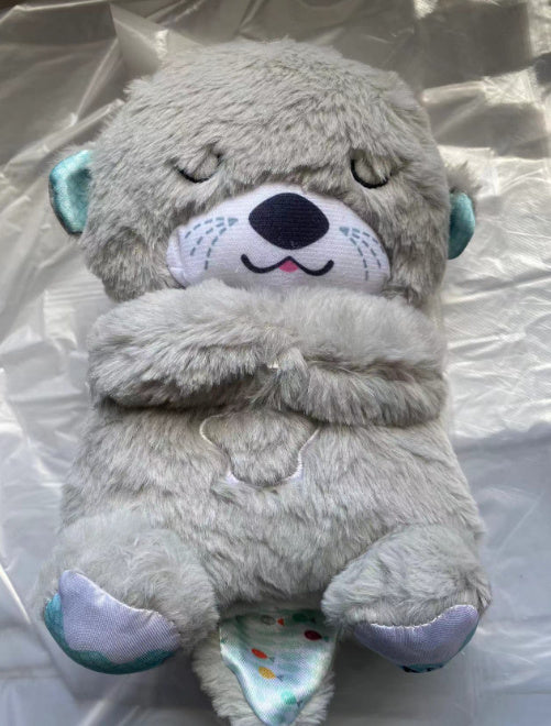Cross-border New Breathing Lamb Baby Sleeping Soothing Sleep Music Plush Toy 🇨🇳