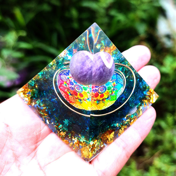 Crystal Ball Pyramid Crushed Stone Drip 🇨🇳