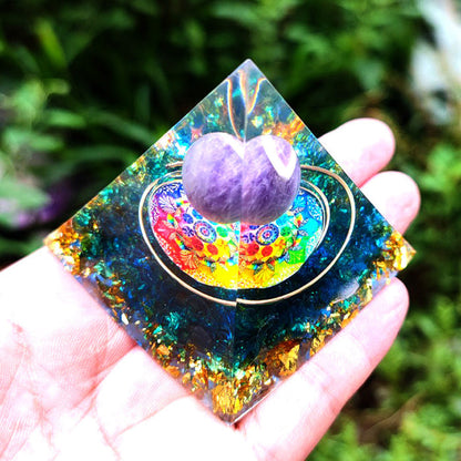 Crystal Ball Pyramid Crushed Stone Drip 🇨🇳