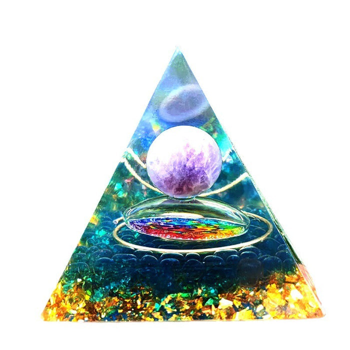 Crystal Ball Pyramid Crushed Stone Drip 🇨🇳