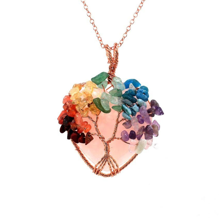 Pink Crystal With Chain