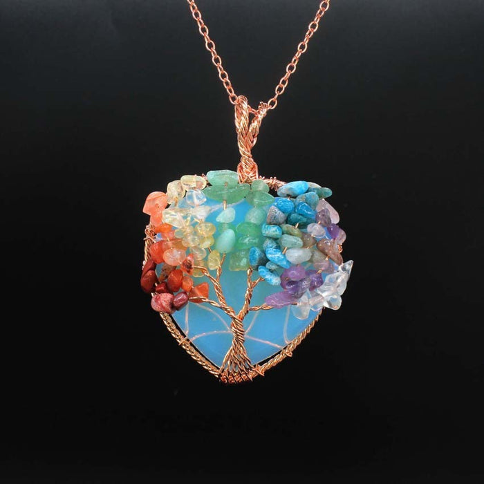 Synthetic Opal With Chain