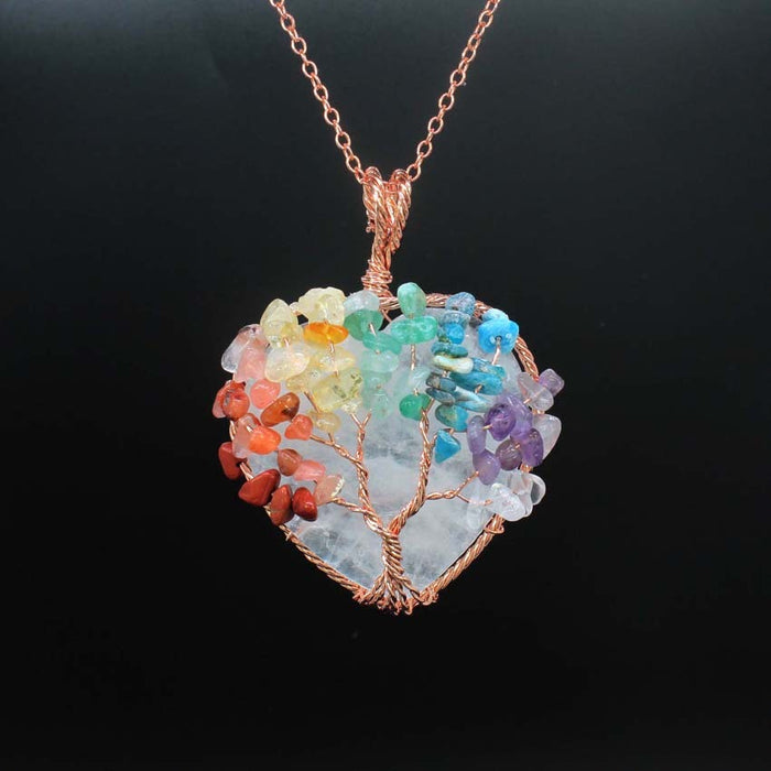 White Crystal With Chain