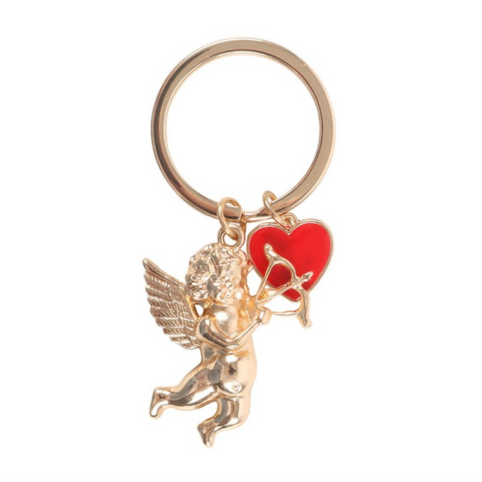 Cupid's Delivery Cherub Keyring 🇬🇧