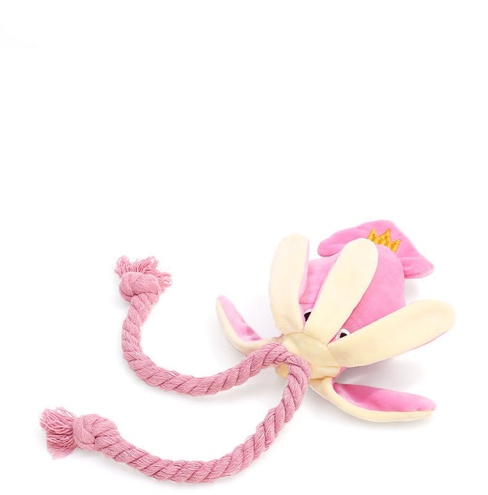 Cute Squid Small Dog Toy Sound BB Plush Pet Puppy Rope Toys Chew Squeak 🇨🇳