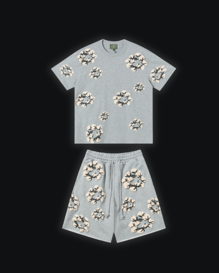 S / Cactus tears Grey/White
