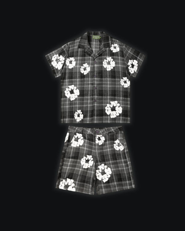 S / Flannel Black/White