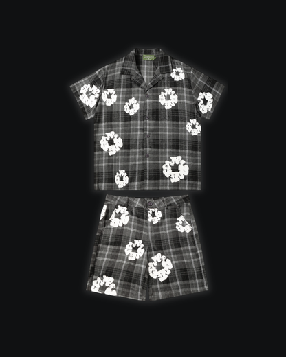 S / Flannel Black/White