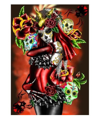 Diamond Painting Horror Skull Art Mosaic Home Wall Decoration 🇨🇳