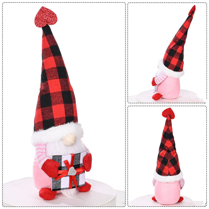 Faceless Gnome Plush Doll Love Heart Elf Doll Home Desktop Ornaments 🇨🇳