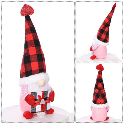 Faceless Gnome Plush Doll Love Heart Elf Doll Home Desktop Ornaments 🇨🇳