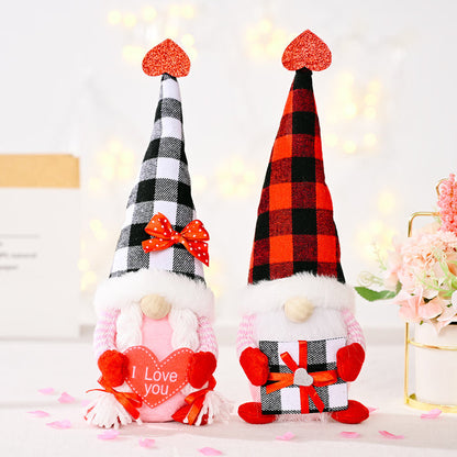 Faceless Gnome Plush Doll Love Heart Elf Doll Home Desktop Ornaments 🇨🇳