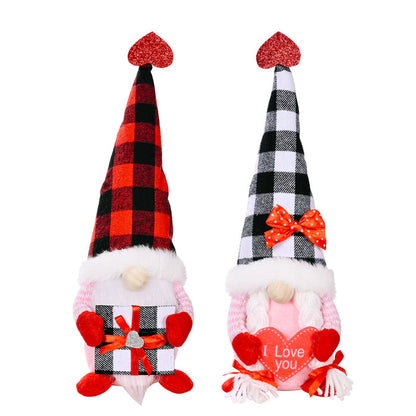 Faceless Gnome Plush Doll Love Heart Elf Doll Home Desktop Ornaments 🇨🇳