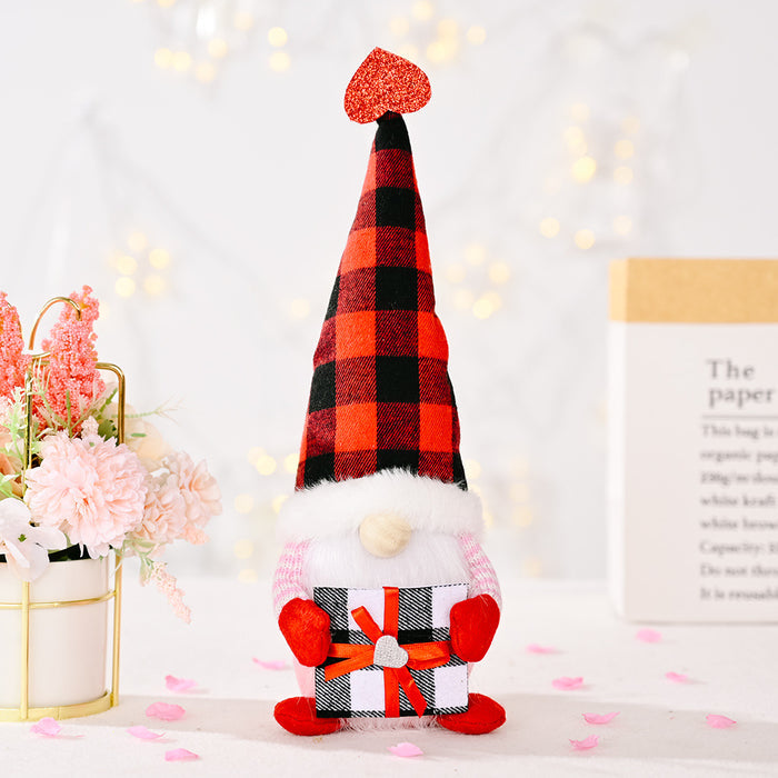 Faceless Gnome Plush Doll Love Heart Elf Doll Home Desktop Ornaments 🇨🇳