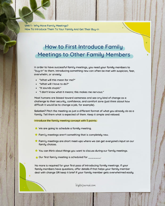 Family Meeting Resource Kit PDF