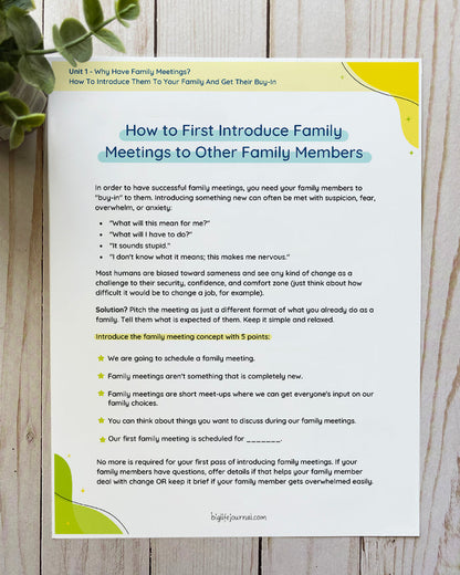 Family Meeting Resource Kit PDF