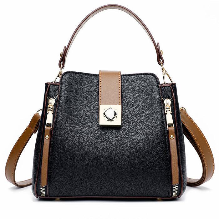 Fashion Casual All-match Shoulder Women's Bag Crossbody Portable Large-capacity Bucket Bag 🇨🇳