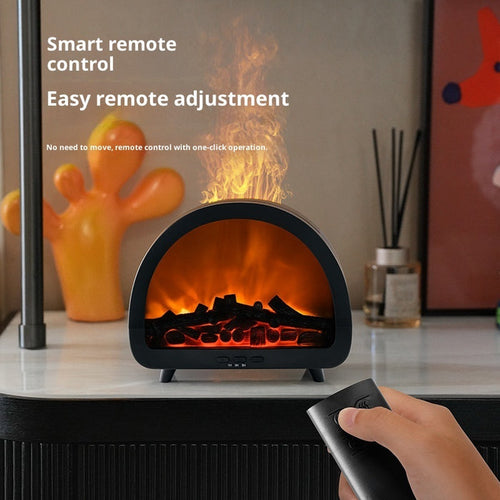 Fireplace Flame Aroma Diffuser Desktop Remote Control Colorful Atmosphere Light 🇨🇳