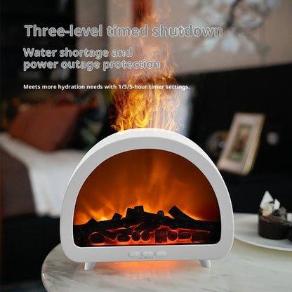 Fireplace Flame Aroma Diffuser Desktop Remote Control Colorful Atmosphere Light 🇨🇳