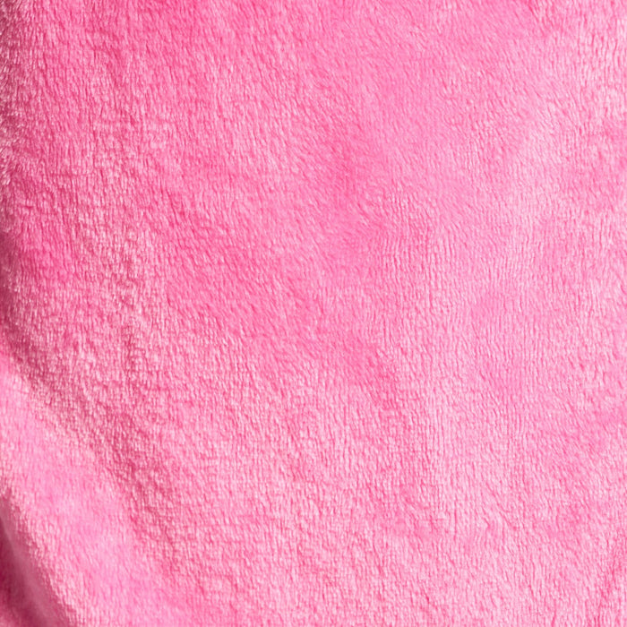 Flannel Fleece Piped Edge Dressing Gown, Adults - Pink/Red 🇬🇧