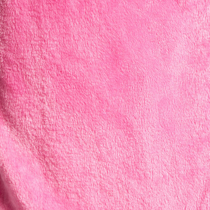 Flannel Fleece Piped Edge Dressing Gown, Adults - Pink/Red 🇬🇧