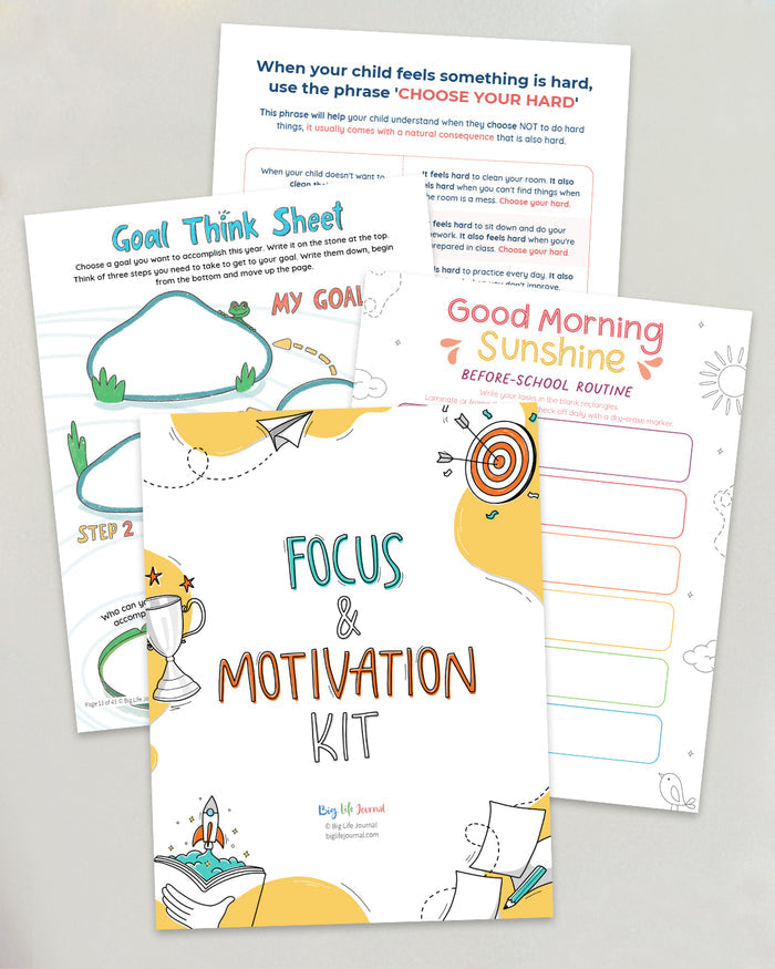 Focus & Motivation Kit PDF (Ages 5-12)