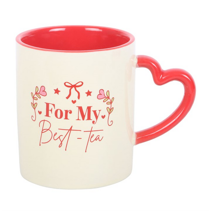For My Best-Tea Mug with Heart Handle 🇬🇧