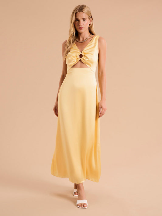 Fredricka Ring Detail Maxi Dress